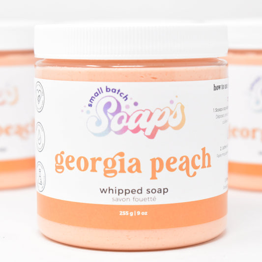 Georgia Peach Whipped Soap - Small Batch Soaps