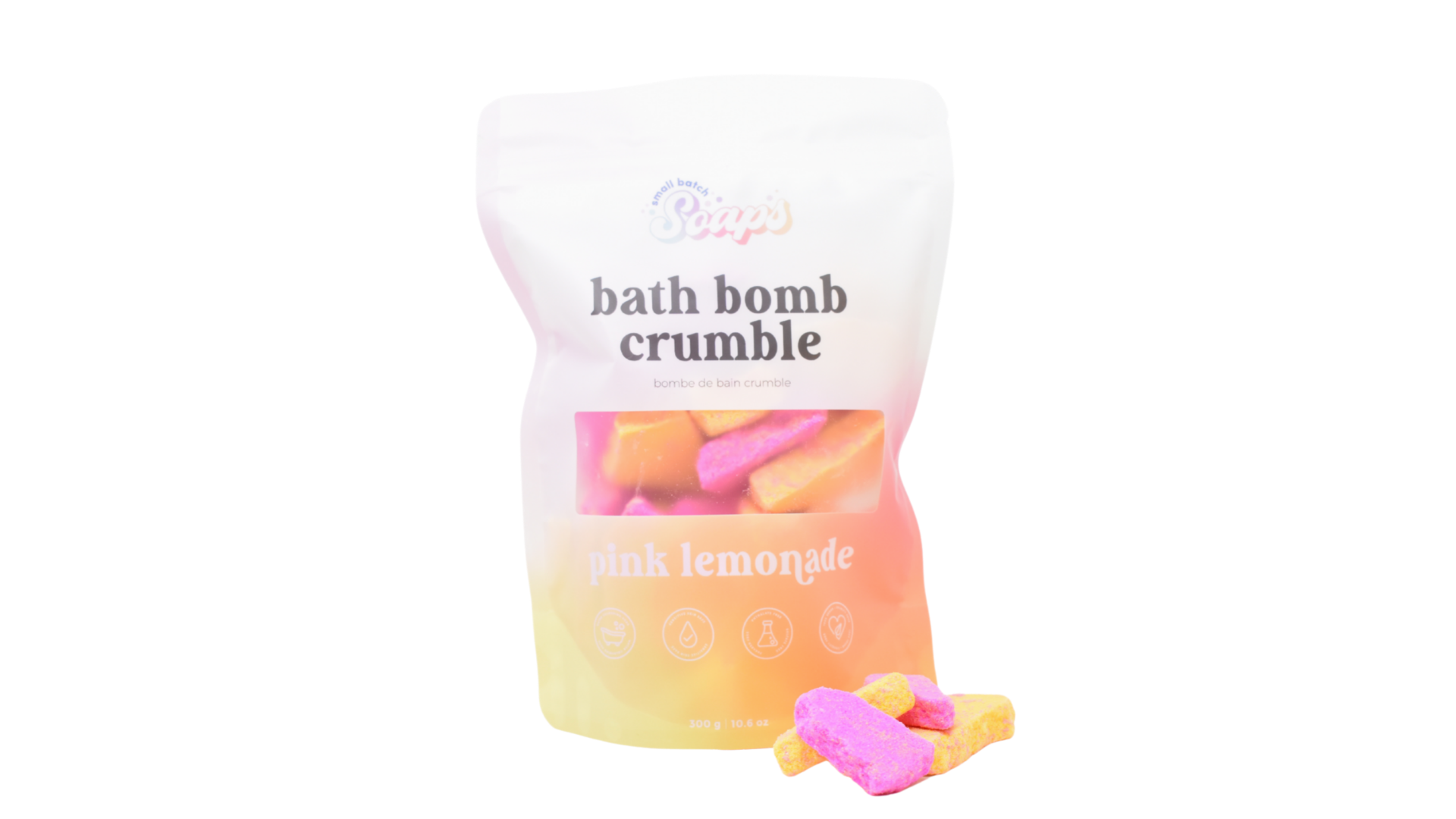 Pink Lemonade Bath Bomb Crumble - Small Batch Soaps